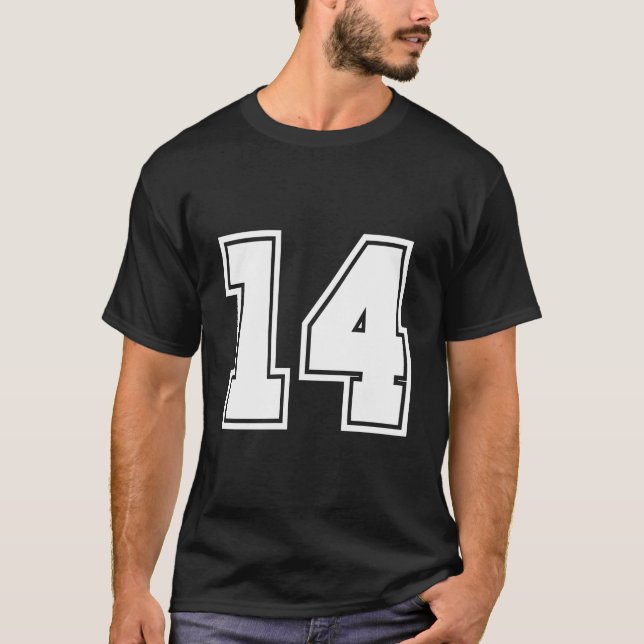 Number 14 No Fourn 14 Jerseys Player T-Shirt (Front)