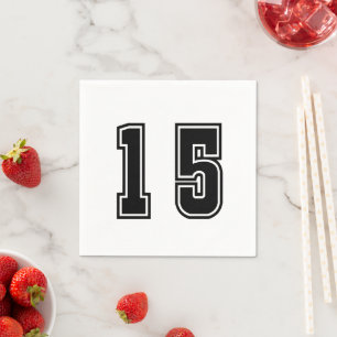 Number 15 napkin