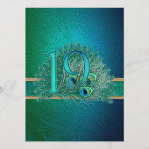 Number 19 / age / years / 19th birthday template