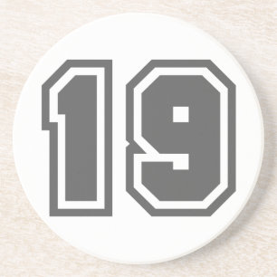 Number 19 coaster