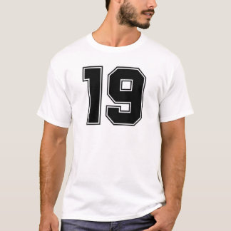 Number 19 front and backside print T-Shirt
