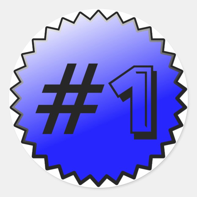 Number 1 Award Stickers (Front)