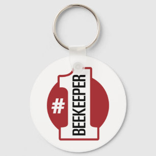 Number 1 Beekeeper Key Ring