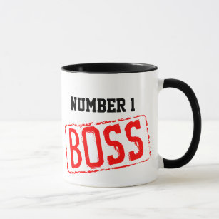 Number 1 Boss Coffee Mug   Motivational