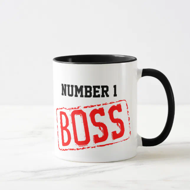 Number Boss Coffee Mug Motivational
