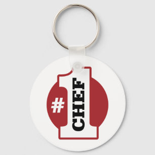 Number 1 Chef Key Ring