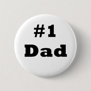 Number 1 Dad 6 Cm Round Badge