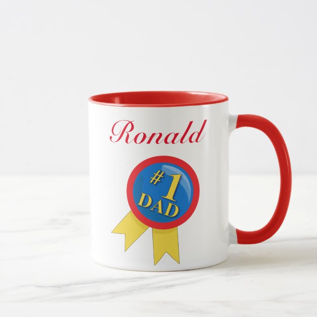 Number 1 Dad Award Mug (Right)