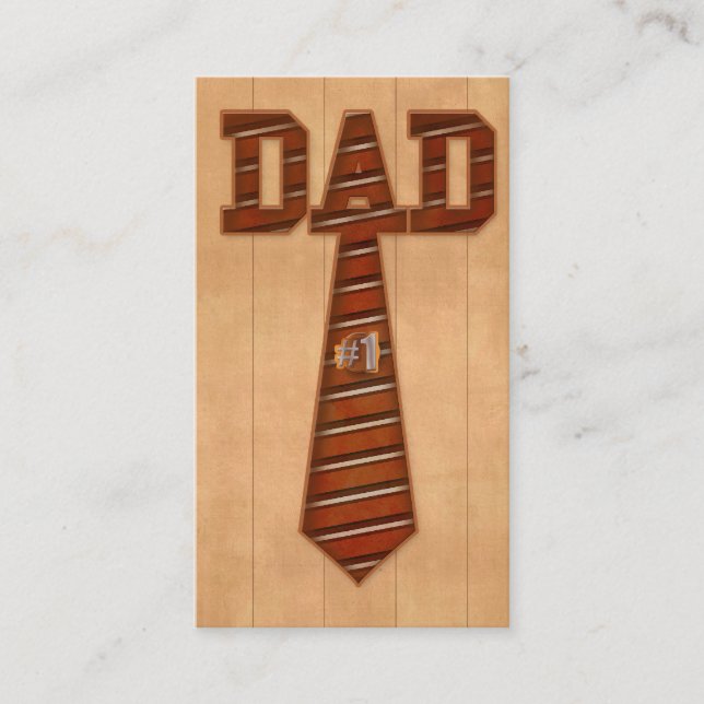 number 1 dad business card (Front)