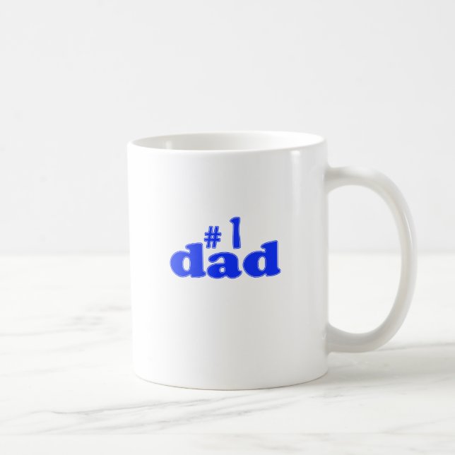 "Number 1 Dad" Coffee Mug (Right)