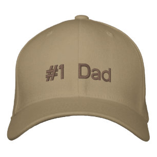 Number 1 Dad Embroidered Hat