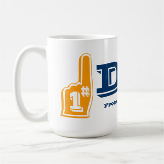 Number #1 Dad Fan Custom Message Mug