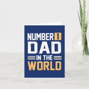 Number 1 Dad in the World Holiday Card