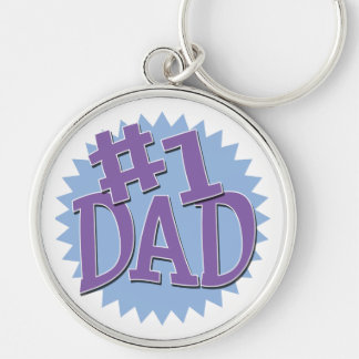 Number 1 Dad Keychain