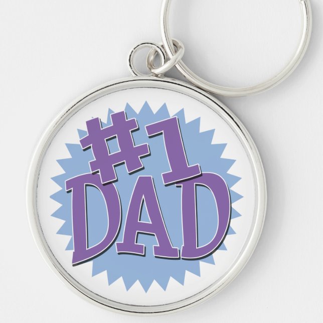 Number 1 Dad Keychain (Front)
