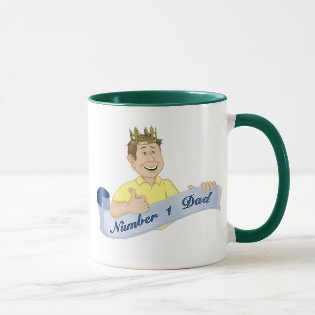 Number 1 Dad Mug (Right)