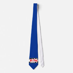 Number 1 Dad neck tie   Fathers Day gift idea