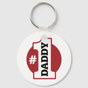 Number 1 Daddy Key Ring
