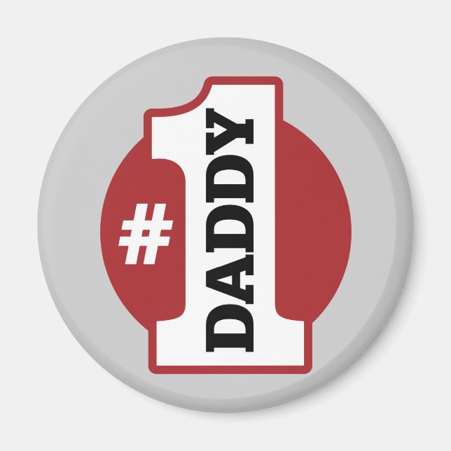 Number 1 Daddy Magnet (Front)
