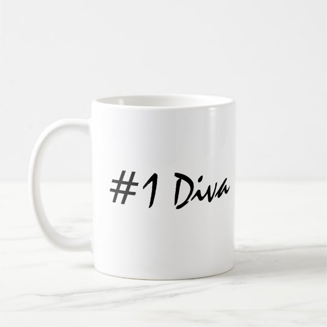 Number 1 Diva  Coffee Mug (Left)