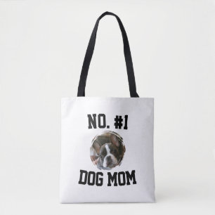 Number 1 dog Mom Mum Mother's Day Pet Lovers Tote Bag