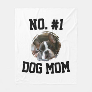 Number 1 dog Mum Mum Mother's Day Pet Lovers Fleece Blanket