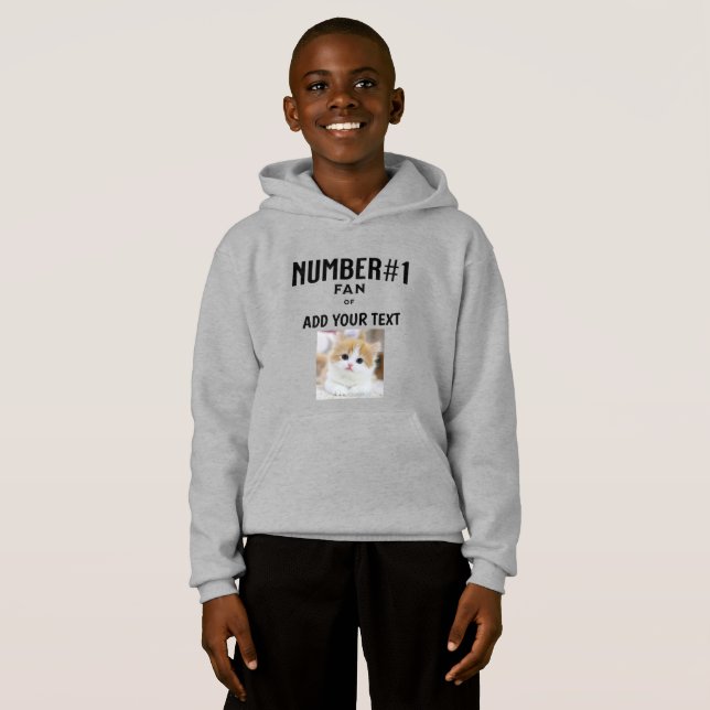 NUMBER#1 FAN OF-ADD YOUR TEXT/CREATE YOUR OWN   (Front Full)