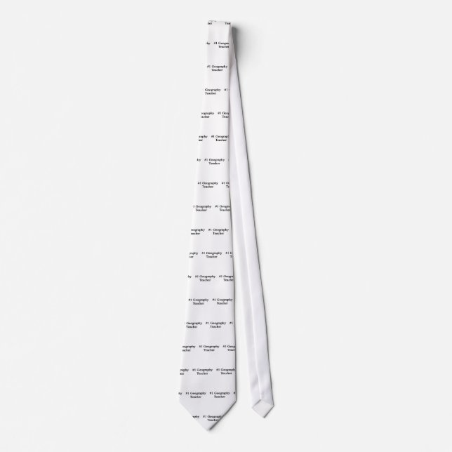 Number 1 Geography Teacher Tie (Front)