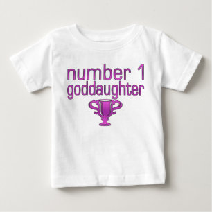 Number 1 Goddaughter Baby T-Shirt