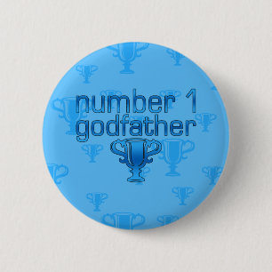 Number 1 Godfather 6 Cm Round Badge