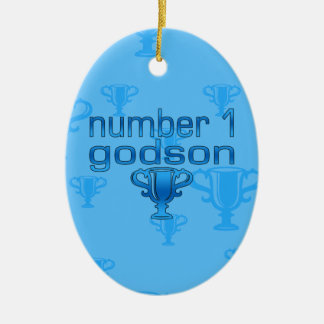 Number 1 Godson Ceramic Ornament
