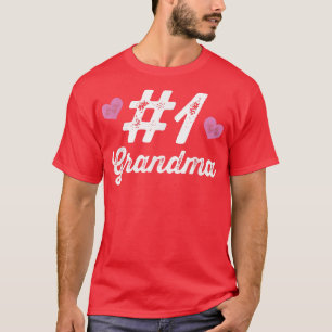 Number 1 Grandma T  Top Cute Gift Tee For Her 