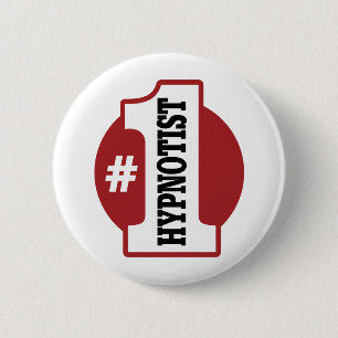 Number 1 Hypnotist 6 Cm Round Badge