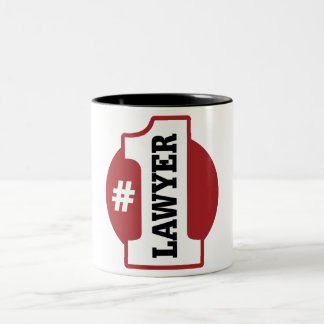Number 1 Lawyer Two-Tone Coffee Mug