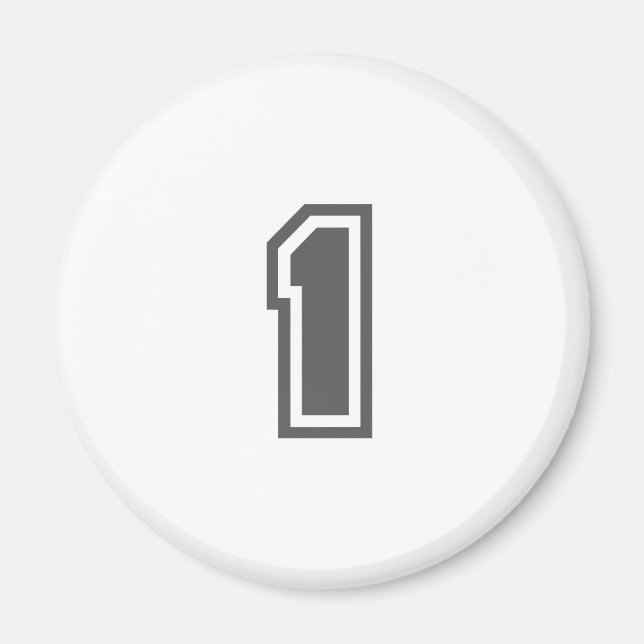 Number 1 magnet (Front)