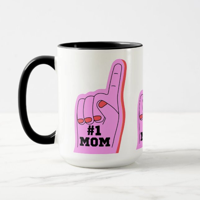 NUMBER 1 MOM FUNNY MOTHERS DAY MUG (Left)