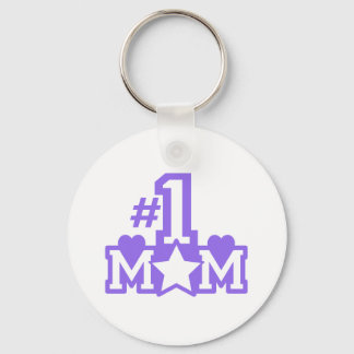 Number 1 Mom Key Ring