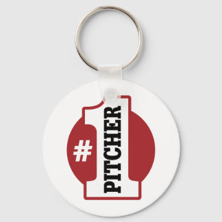Number 1 Pitcher Key Ring