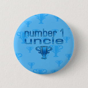 Number 1 Uncle 6 Cm Round Badge