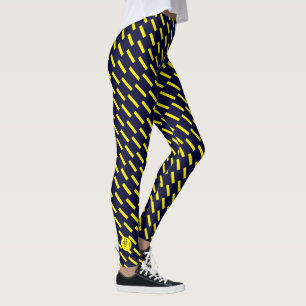 Number # 1 Yellow Lines Choose Your Colour Legging