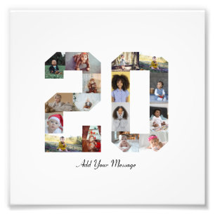 Number 20 Photo Collage