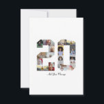 Number 20 Photo Collage Card<br><div class="desc">This customisable product is where photos are arranged to form the shape of a number. It is often used for milestone celebrations like birthdays, anniversaries, or achievements, allowing users to showcase memorable images within a single, eye-catching display. The designs typically offer spaces for various photo sizes and orientations, ensuring a...</div>