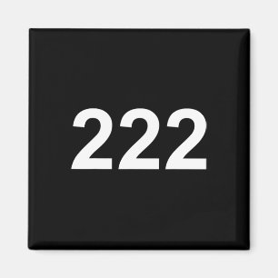 Number 222 In White Font On Ckground Fun Halloween Magnet