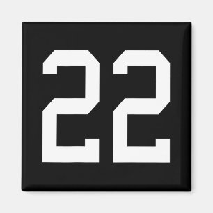 Number 22 Byck Design Soccer Training  Magnet