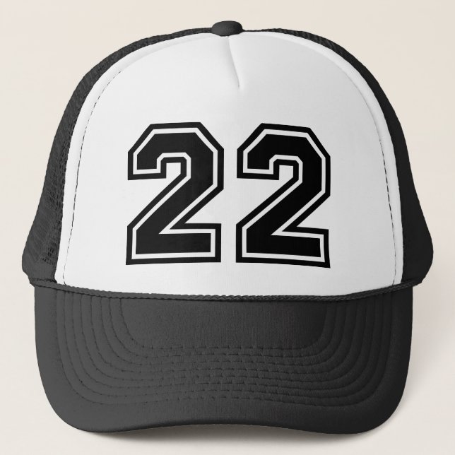 Number "22" Classic Trucker Hat (Front)