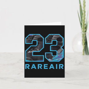 Number 23 8 Aqua Matching Tee Colour Match Graphic Card