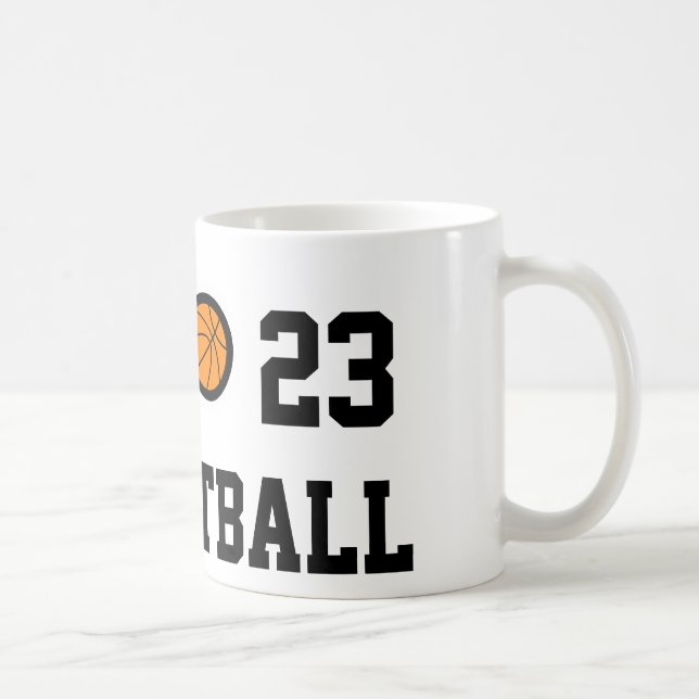 Number 23 basketball mug | Personalizable (Right)