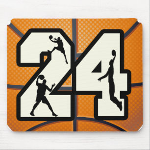 Number 24 Basketball Mouse Pad
