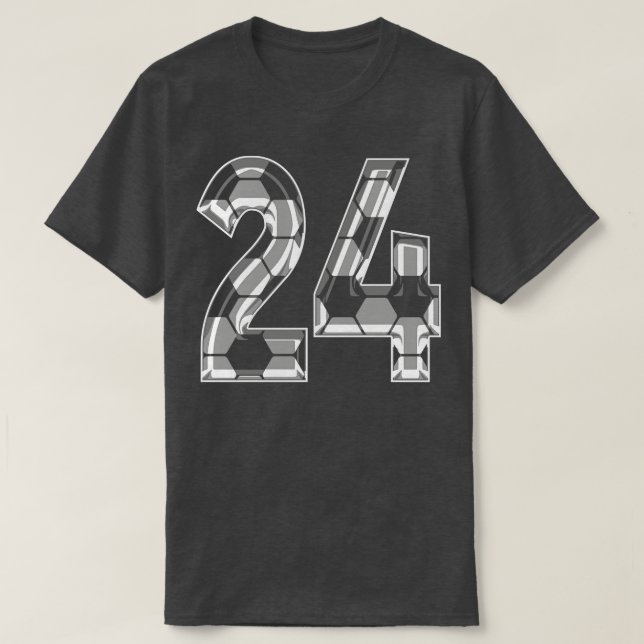 Number 24 Jersey 24 Mum Player Fan T-Shirt (Design Front)