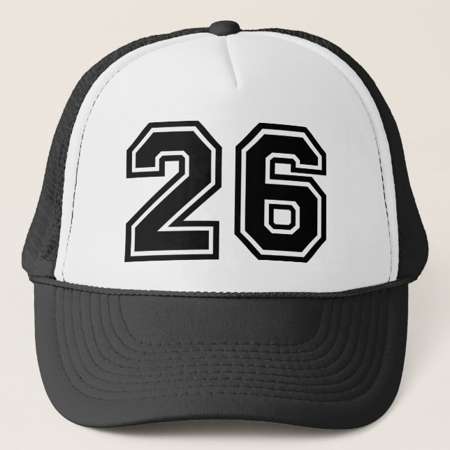 Number 26 Classic Trucker Hat (Front)